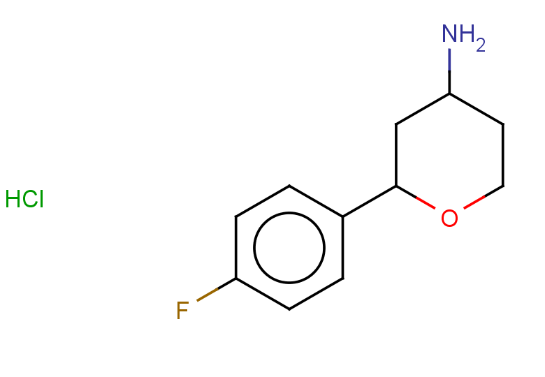 2-(4-fluorophenyl)oxan-4-amine hydrochloride, Mixture of diastereomers
