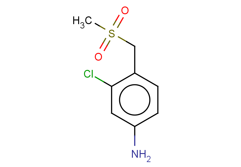3-chloro-4-(methanesulfonylmethyl)aniline