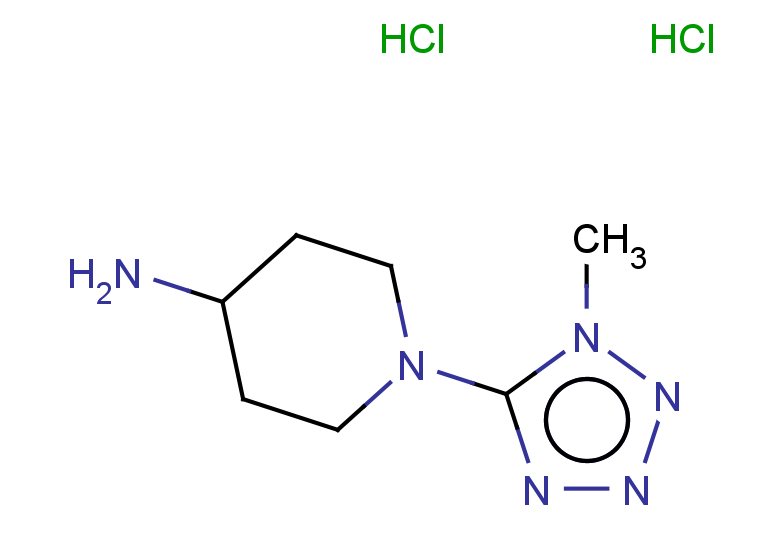 1-(1-methyl-1H-1,2,3,4-tetrazol-5-yl)piperidin-4-amine dihydrochloride