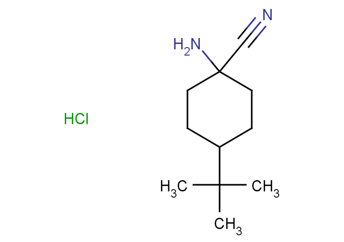 1-amino-4-tert-butylcyclohexane-1-carbonitrile hydrochloride