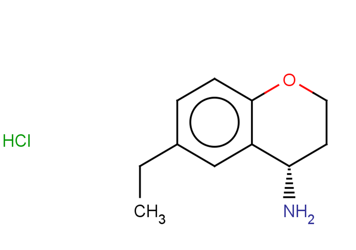 (4S)-6-ethyl-3,4-dihydro-2H-1-benzopyran-4-amine hydrochloride
