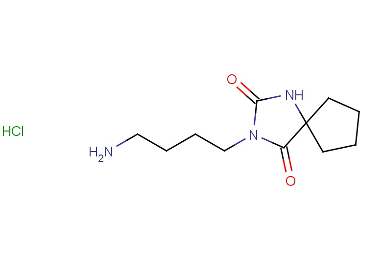 3-(4-aminobutyl)-1,3-diazaspiro[4.4]nonane-2,4-dione hydrochloride
