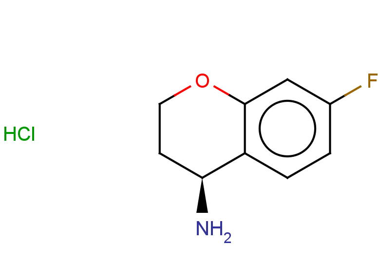 (4S)-7-fluoro-3,4-dihydro-2H-1-benzopyran-4-amine hydrochloride