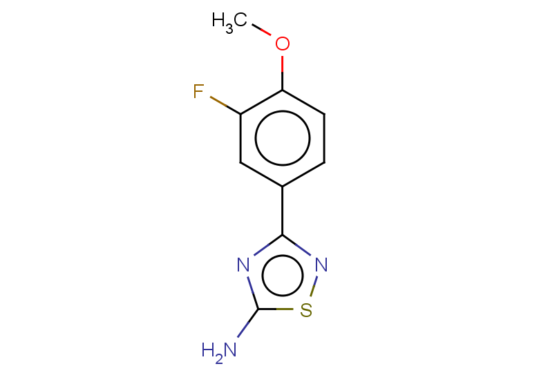 3-(3-fluoro-4-methoxyphenyl)-1,2,4-thiadiazol-5-amine