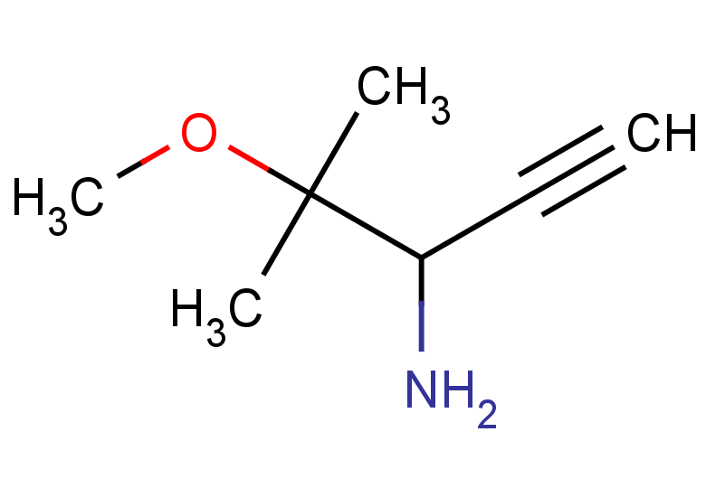 4-methoxy-4-methylpent-1-yn-3-amine