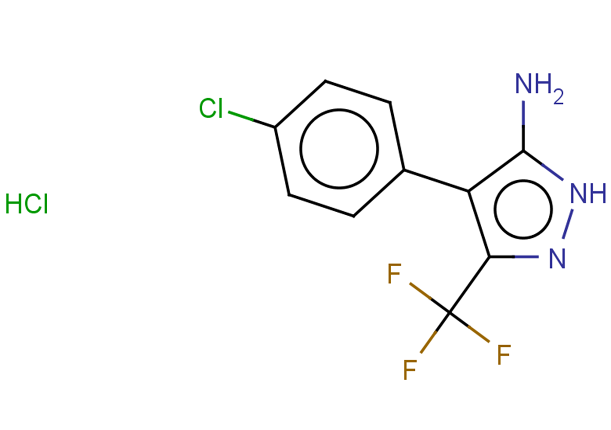 4-(4-chlorophenyl)-3-(trifluoromethyl)-1H-pyrazol-5-amine hydrochloride