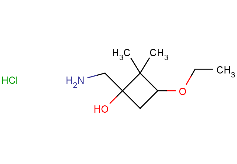 1-(aminomethyl)-3-ethoxy-2,2-dimethylcyclobutan-1-ol hydrochloride