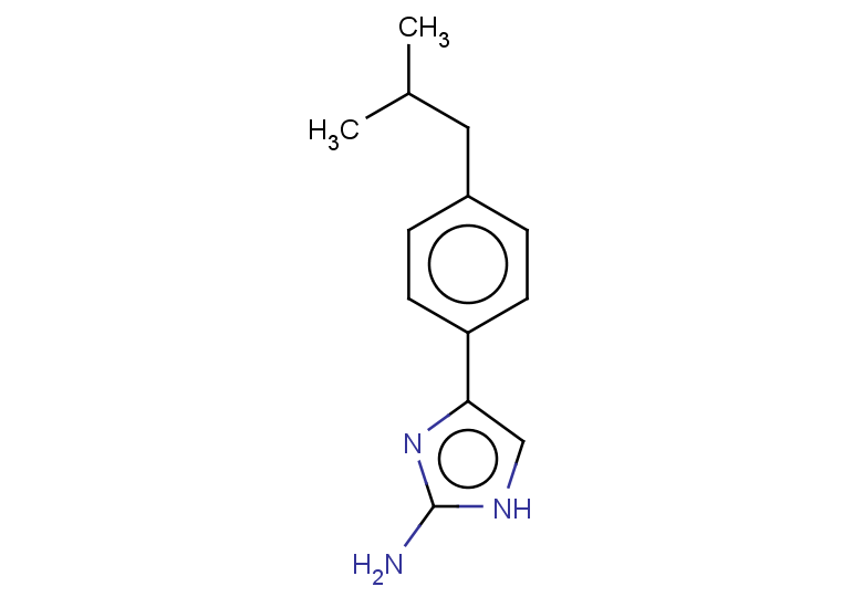 4-[4-(2-methylpropyl)phenyl]-1H-imidazol-2-amine