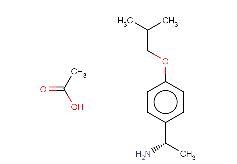 (1S)-1-[4-(2-methylpropoxy)phenyl]ethan-1-amine, acetic acid