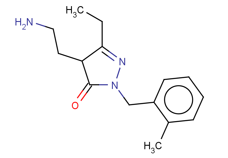 4-(2-aminoethyl)-3-ethyl-1-[(2-methylphenyl)methyl]-4,5-dihydro-1H-pyrazol-5-one