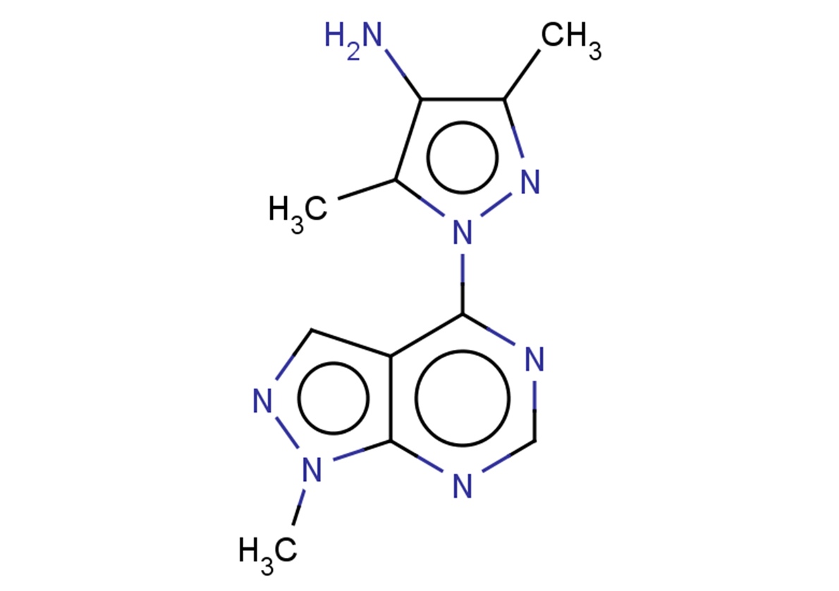 3,5-dimethyl-1-{1-methyl-1H-pyrazolo[3,4-d]pyrimidin-4-yl}-1H-pyrazol-4-amine