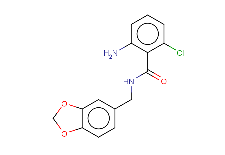 2-amino-N-(1,3-dioxaindan-5-ylmethyl)-6-chlorobenzamide