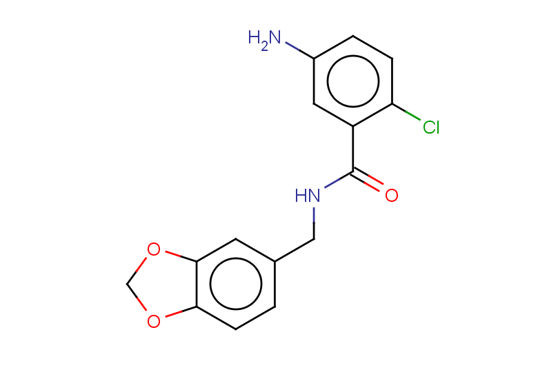 5-amino-N-(1,3-dioxaindan-5-ylmethyl)-2-chlorobenzamide