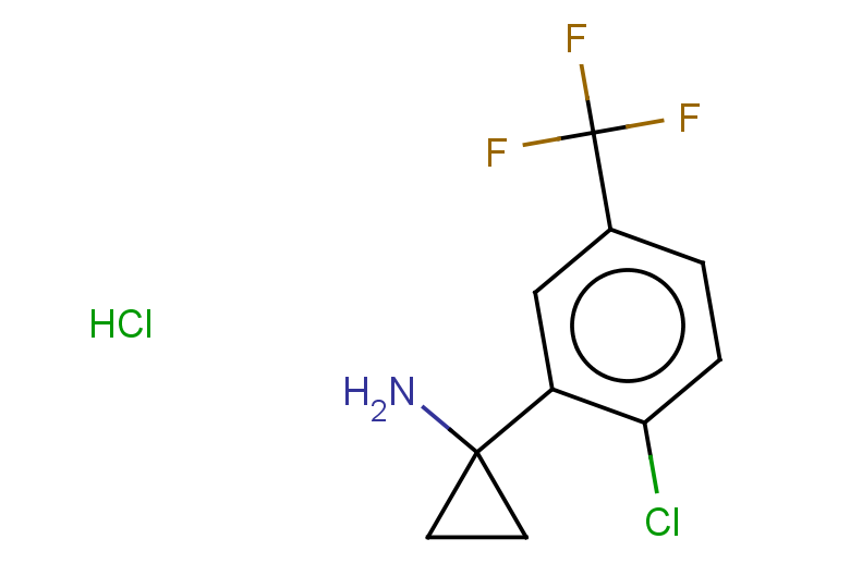 1-[2-chloro-5-(trifluoromethyl)phenyl]cyclopropan-1-amine hydrochloride