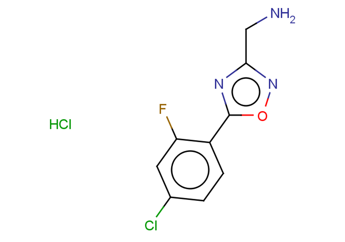 [5-(4-chloro-2-fluorophenyl)-1,2,4-oxadiazol-3-yl]methanamine hydrochloride