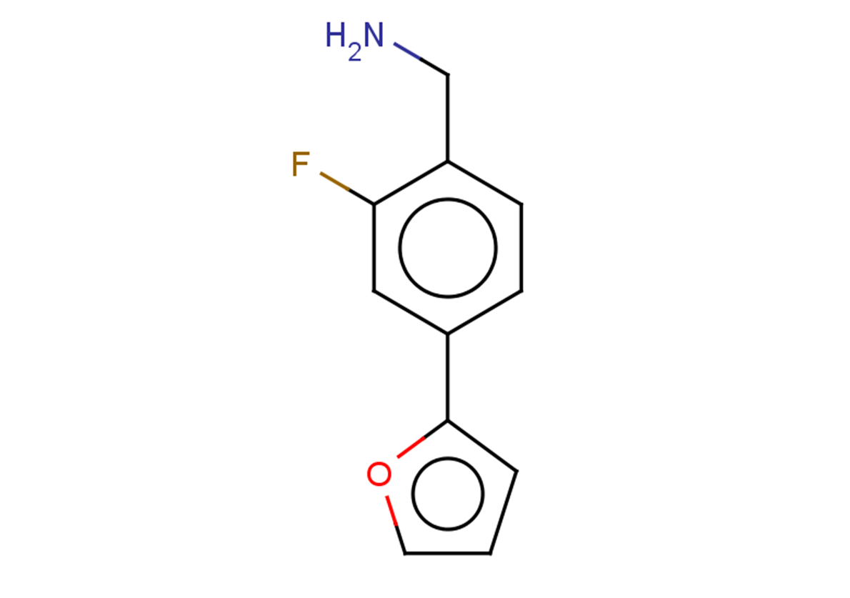 1-[2-fluoro-4-(furan-2-yl)phenyl]methanamine