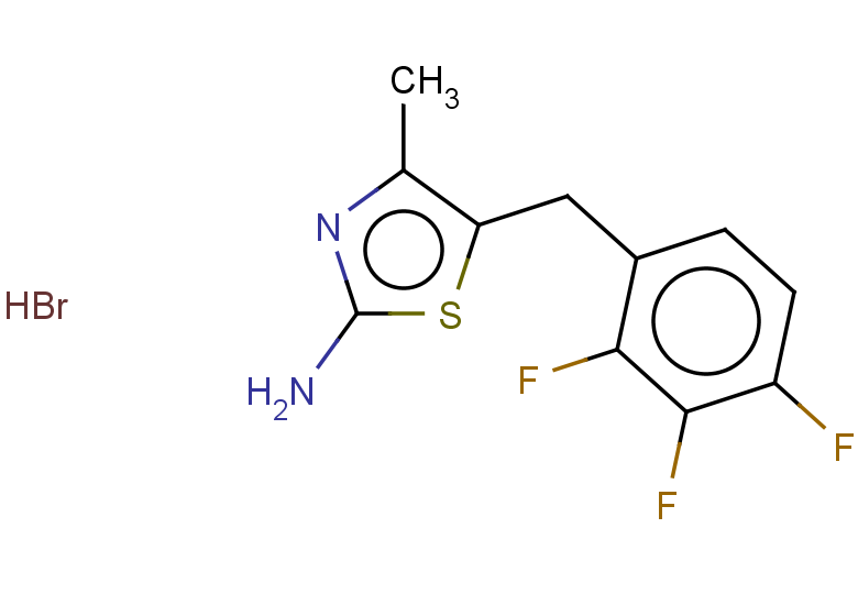 4-methyl-5-[(2,3,4-trifluorophenyl)methyl]-1,3-thiazol-2-amine hydrobromide