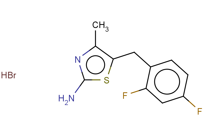 5-[(2,4-difluorophenyl)methyl]-4-methyl-1,3-thiazol-2-amine hydrobromide