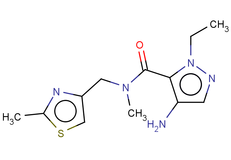 4-amino-1-ethyl-N-methyl-N-[(2-methyl-1,3-thiazol-4-yl)methyl]-1H-pyrazole-5-carboxamide
