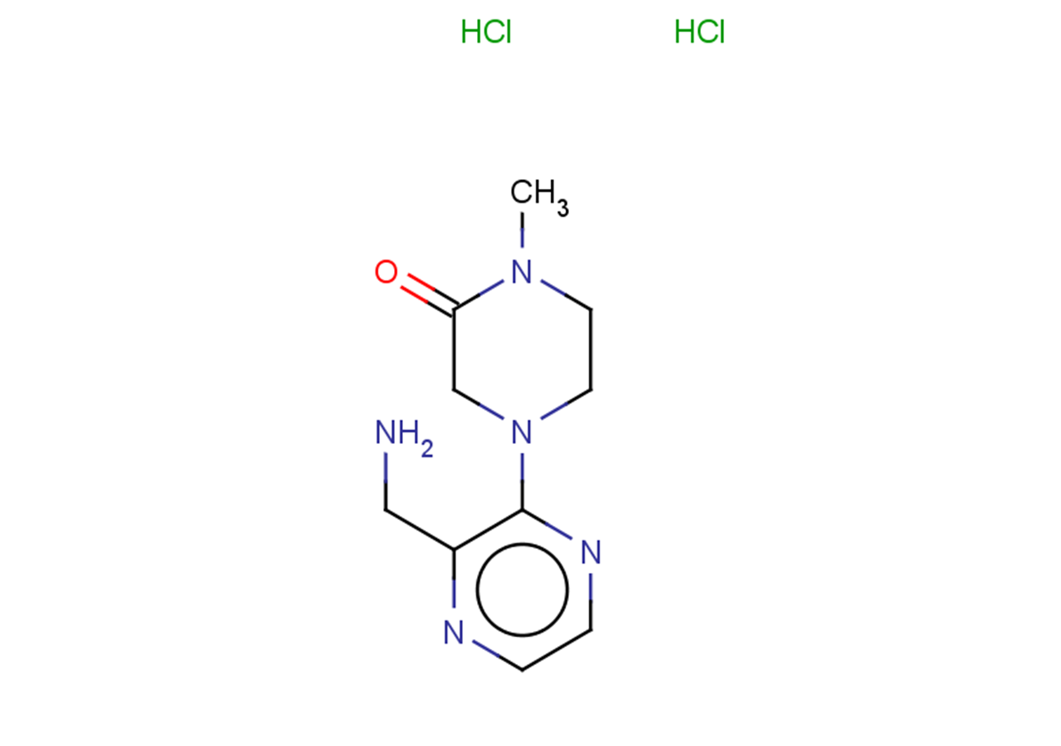 4-[3-(aminomethyl)pyrazin-2-yl]-1-methylpiperazin-2-one dihydrochloride