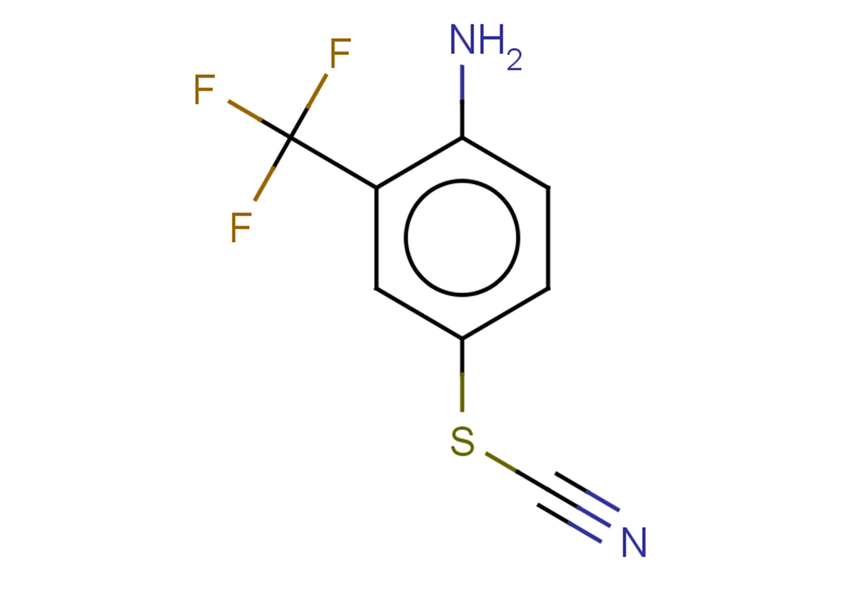 {[4-amino-3-(trifluoromethyl)phenyl]sulfanyl}formonitrile