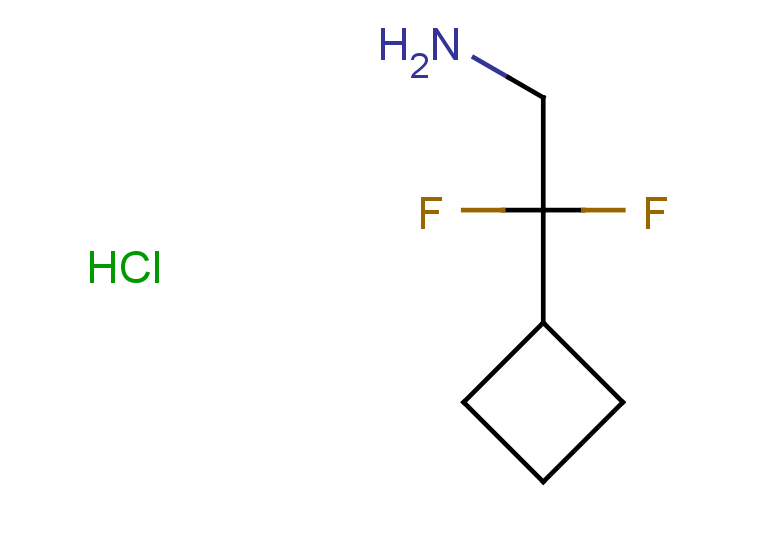 2-cyclobutyl-2,2-difluoroethan-1-amine hydrochloride