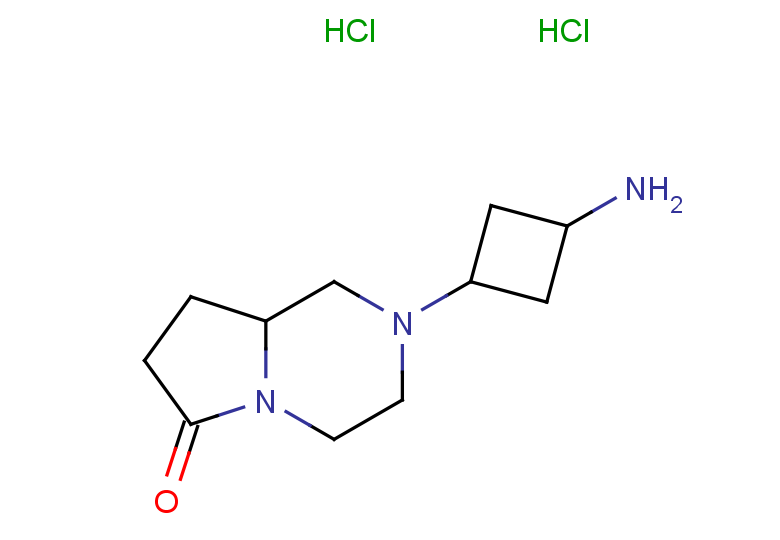 2-(3-aminocyclobutyl)-octahydropyrrolo[1,2-a]piperazin-6-one dihydrochloride
