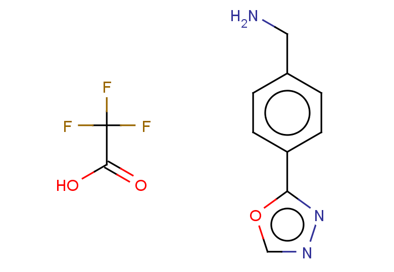 [4-(1,3,4-oxadiazol-2-yl)phenyl]methanamine, trifluoroacetic acid
