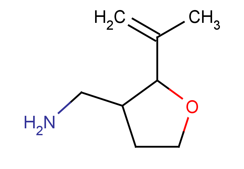 [2-(prop-1-en-2-yl)oxolan-3-yl]methanamine, Mixture of diastereomers