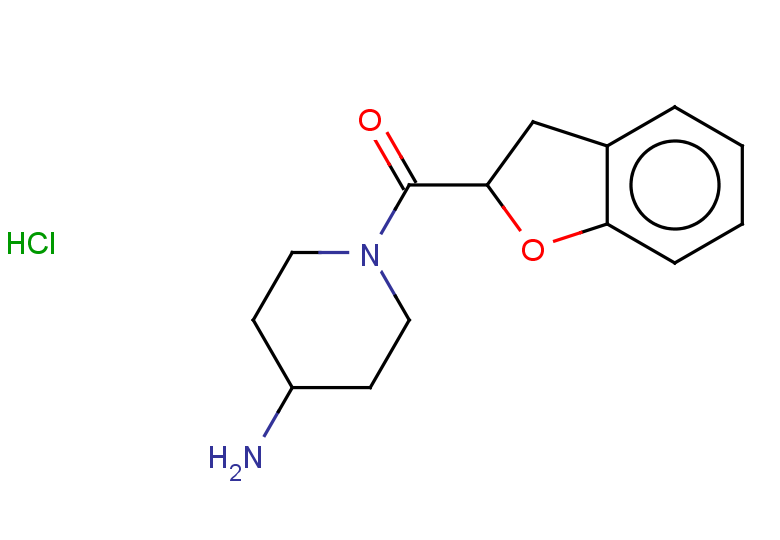 1-(2,3-dihydro-1-benzofuran-2-carbonyl)piperidin-4-amine hydrochloride