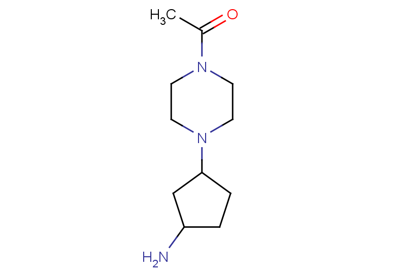 1-[4-(3-aminocyclopentyl)piperazin-1-yl]ethan-1-one