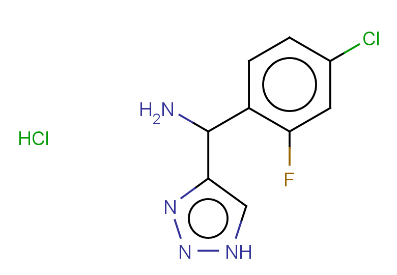 (4-chloro-2-fluorophenyl)(1H-1,2,3-triazol-4-yl)methanamine hydrochloride