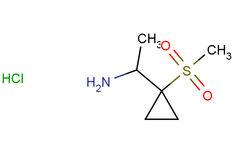 1-(1-methanesulfonylcyclopropyl)ethan-1-amine hydrochloride
