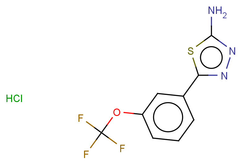 5-[3-(trifluoromethoxy)phenyl]-1,3,4-thiadiazol-2-amine hydrochloride