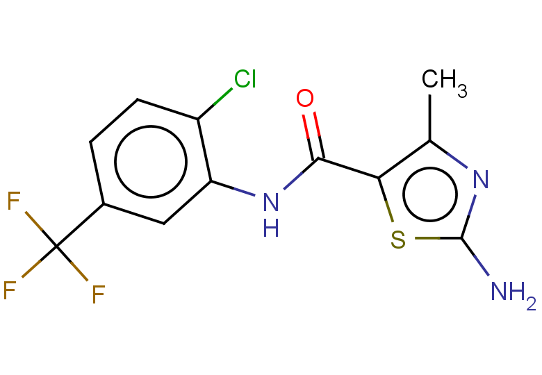 2-amino-N-[2-chloro-5-(trifluoromethyl)phenyl]-4-methyl-1,3-thiazole-5-carboxamide