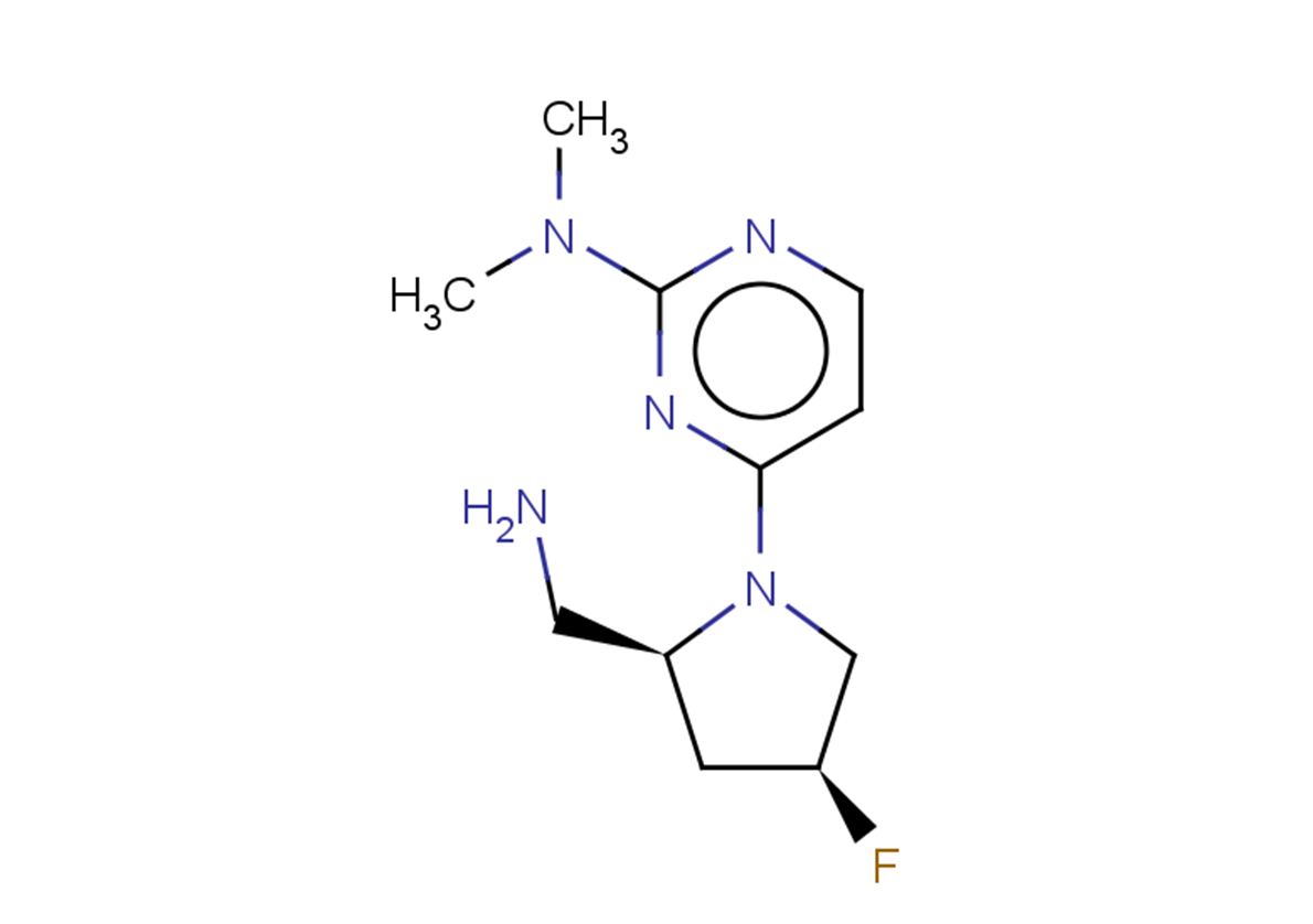 4-[(2S,4S)-2-(aminomethyl)-4-fluoropyrrolidin-1-yl]-N,N-dimethylpyrimidin-2-amine