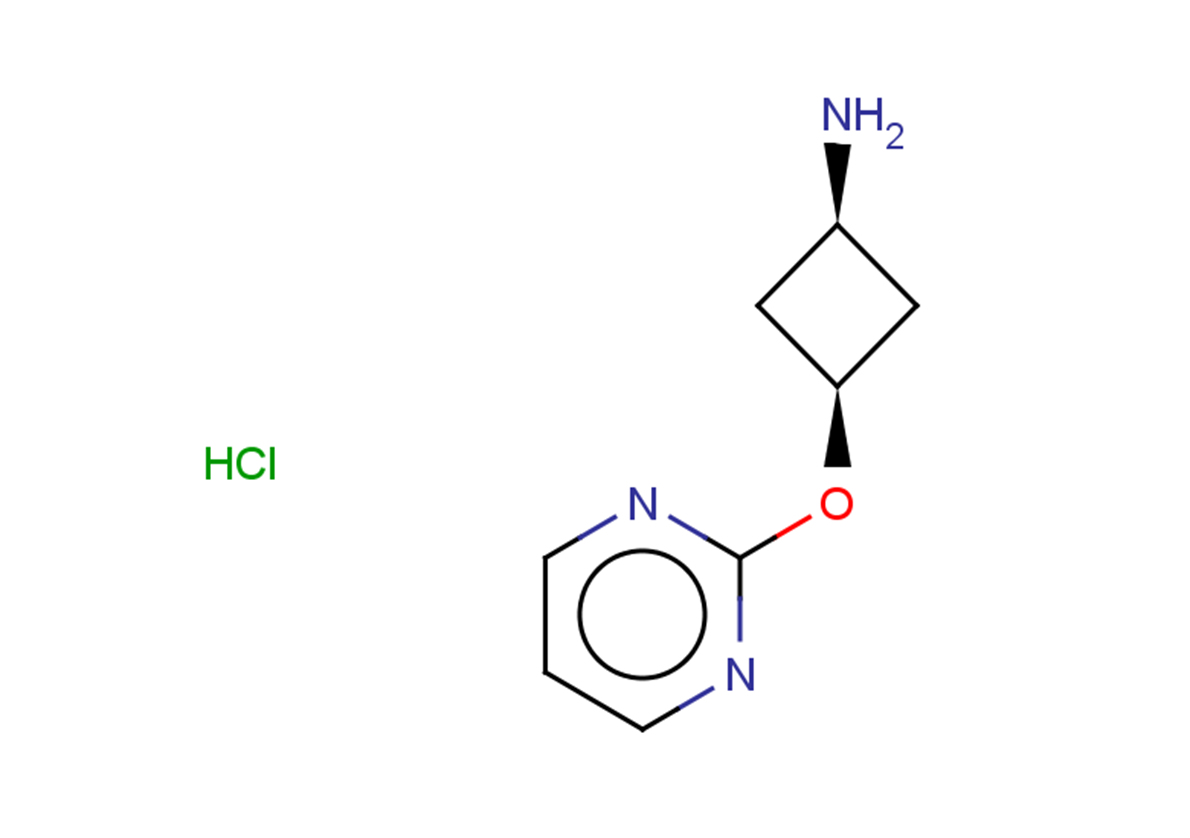 3-(pyrimidin-2-yloxy)cyclobutan-1-amine hydrochloride, cis