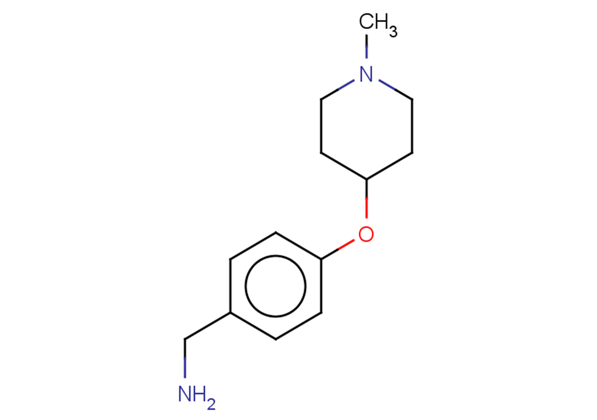 {4-[(1-methylpiperidin-4-yl)oxy]phenyl}methanamine