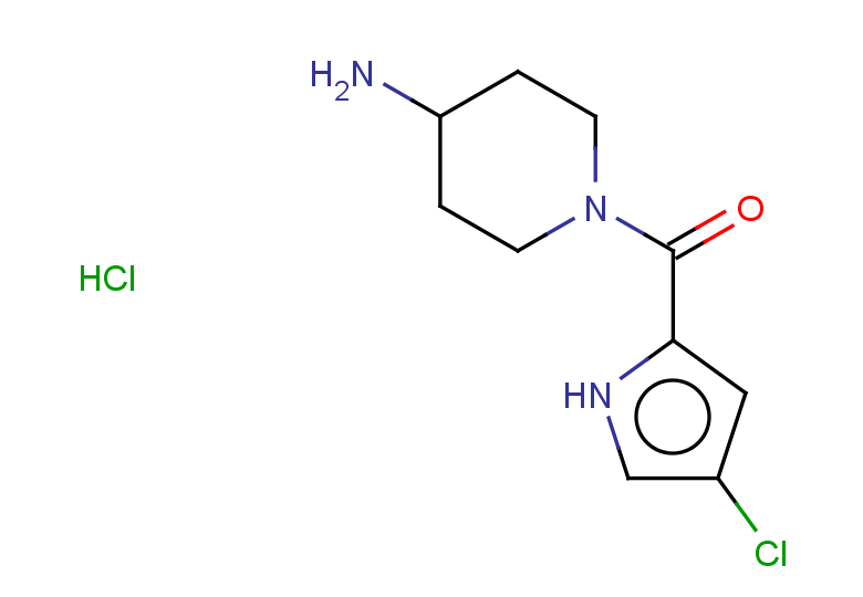 1-(4-chloro-1H-pyrrole-2-carbonyl)piperidin-4-amine hydrochloride