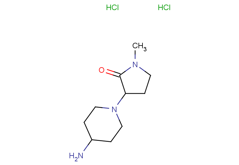 3-(4-aminopiperidin-1-yl)-1-methylpyrrolidin-2-one dihydrochloride