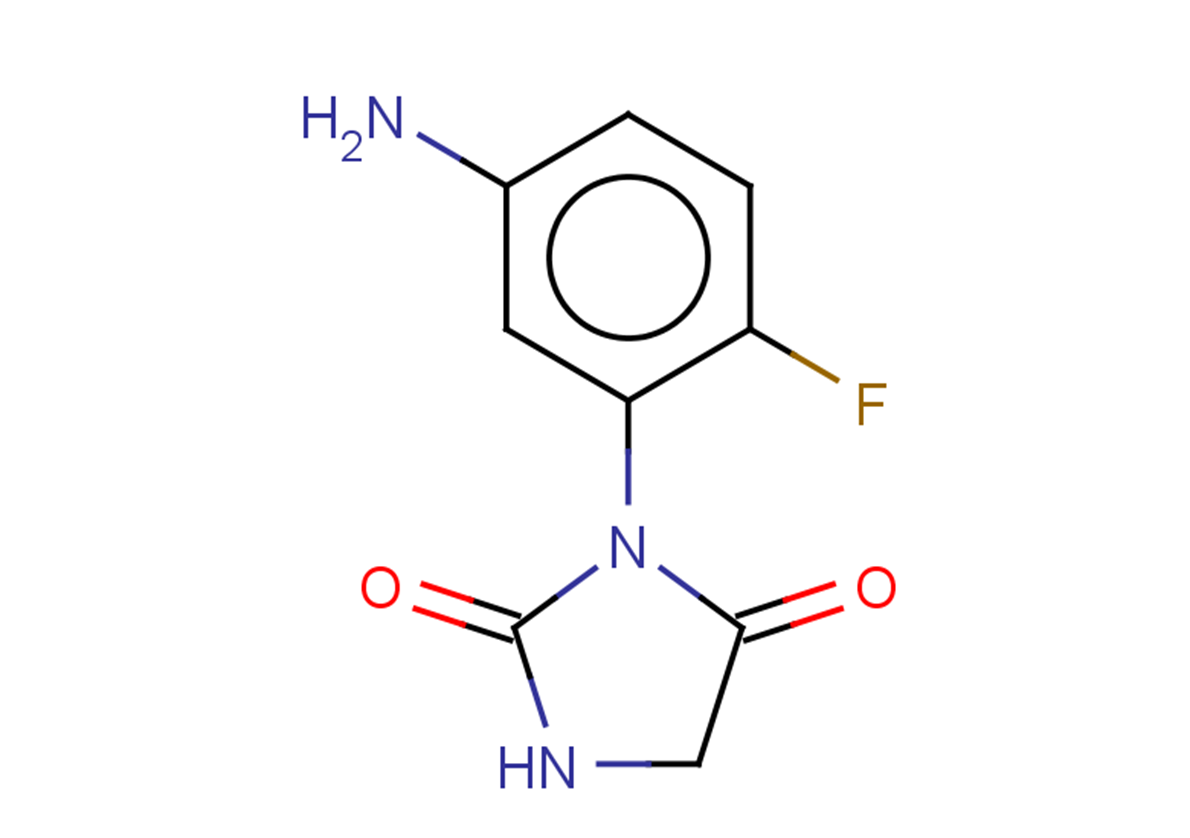 3-(5-amino-2-fluorophenyl)imidazolidine-2,4-dione
