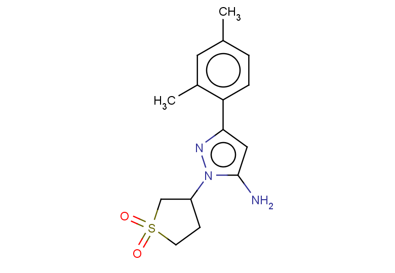 3-[5-amino-3-(2,4-dimethylphenyl)-1H-pyrazol-1-yl]-1lambda6-thiolane-1,1-dione
