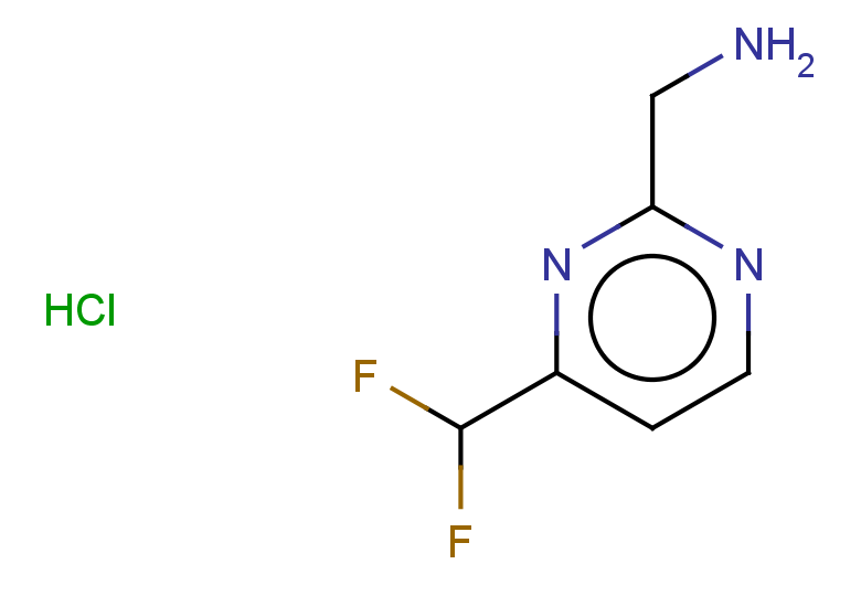 [4-(difluoromethyl)pyrimidin-2-yl]methanamine hydrochloride