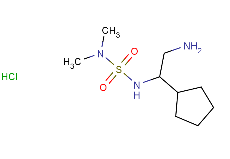 [(2-amino-1-cyclopentylethyl)sulfamoyl]dimethylamine hydrochloride
