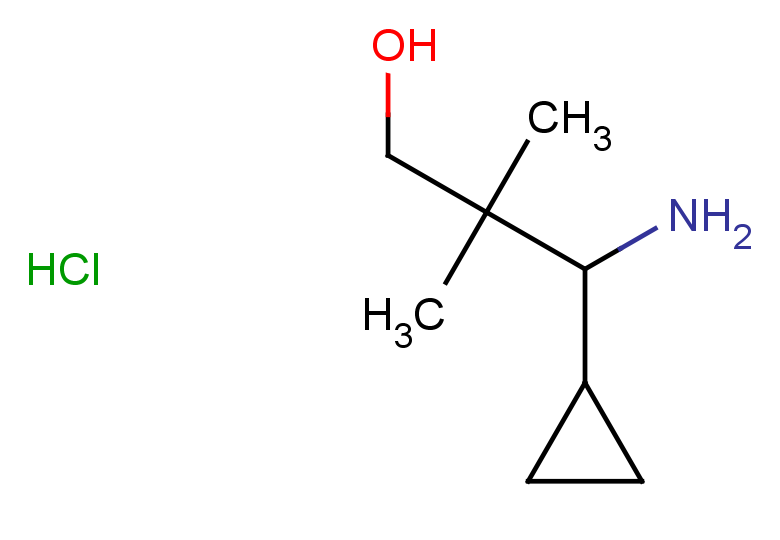 3-amino-3-cyclopropyl-2,2-dimethylpropan-1-ol hydrochloride