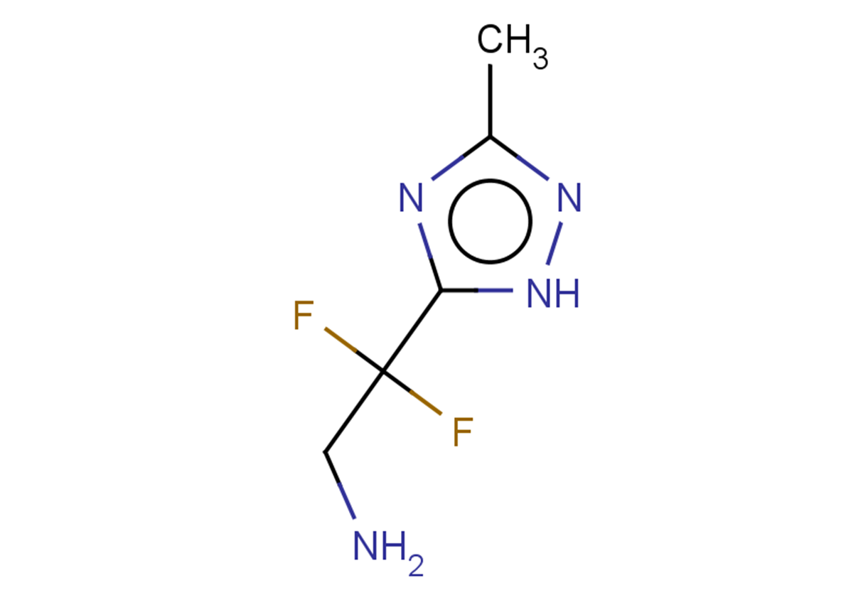 2,2-difluoro-2-(3-methyl-1H-1,2,4-triazol-5-yl)ethan-1-amine