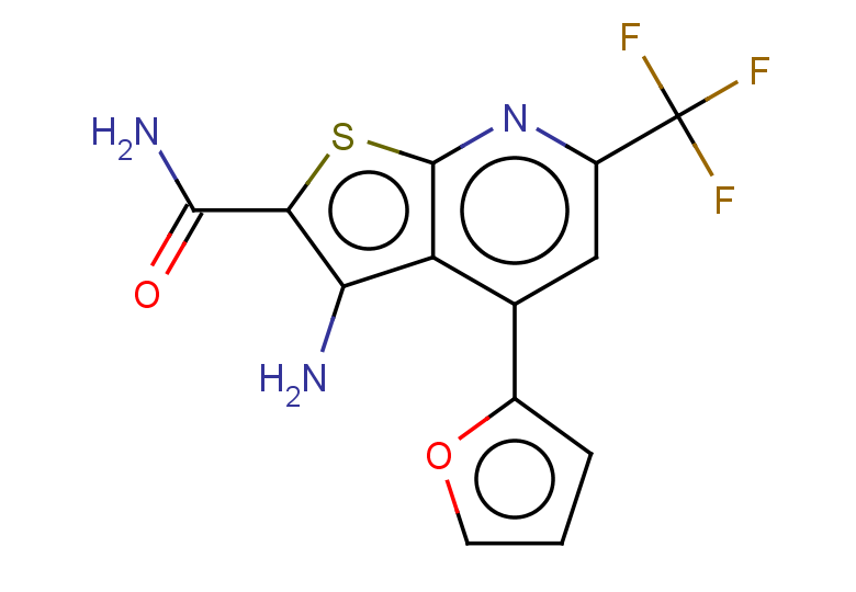3-amino-4-(furan-2-yl)-6-(trifluoromethyl)thieno[2,3-b]pyridine-2-carboxamide