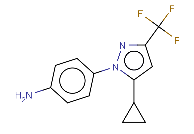 4-[5-cyclopropyl-3-(trifluoromethyl)-1H-pyrazol-1-yl]aniline
