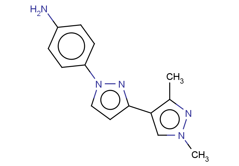 4-[3-(1,3-dimethyl-1H-pyrazol-4-yl)-1H-pyrazol-1-yl]aniline