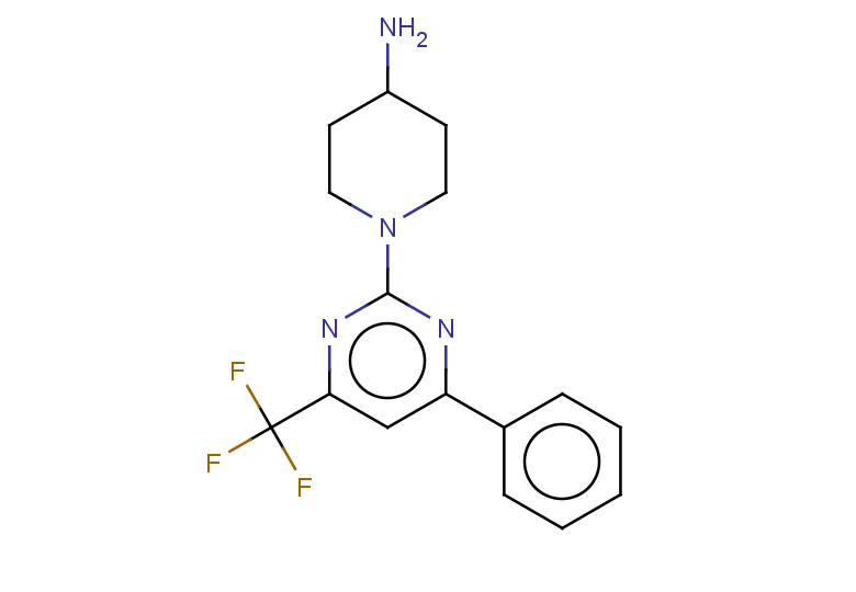 1-[4-phenyl-6-(trifluoromethyl)pyrimidin-2-yl]piperidin-4-amine